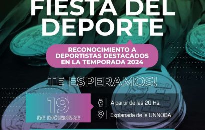 Se viene la fiesta anual que reconoce a los deportistas destacados de la temporada 2024