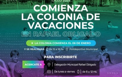 Colonia 2025 para Niños en Rafael Obligado