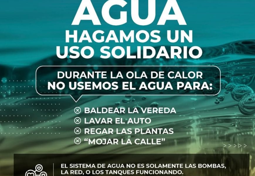 Hagamos un uso solidario del agua Hagamos un uso solidario del agua