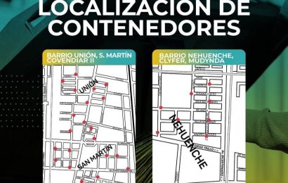 La recolección de residuos domiciliarios con contenedores, completa el centro y llega a los barrios