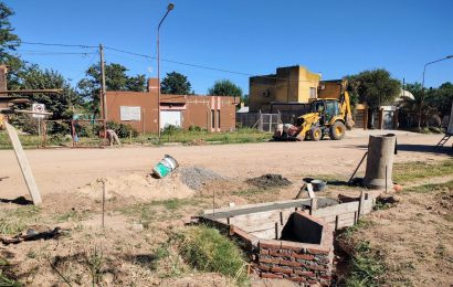 Mejoras sobre la calle colectora Luis Dorrego con la construcción de sumideros