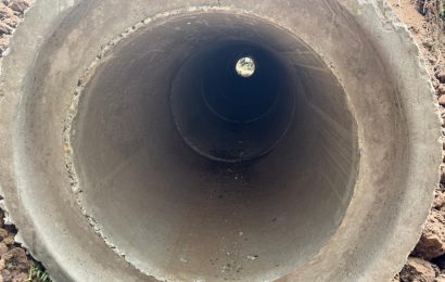 Recambio de tuberías en caminos rurales
