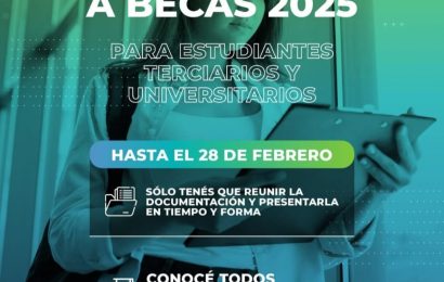 Becas estudiantiles municipales 2025: recordá que está abierta la inscripción hasta el 28 de febrero
