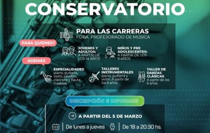 Inscripciones al conservarorio municipal para el ciclo 2025