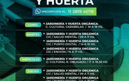 Te gusta la huerta y la jardinería? Mirá todos los espacios donde podés participar de los talleres gratuitos que ofrece la Dirección de Ambiente
