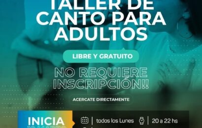 Comienza el taller de canto para adultos gratuito en el Centro Cultural