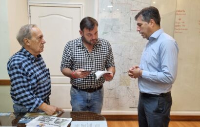 El Intendente Román Bouvier recibió a su par de General Viamonte, Franco Flexas