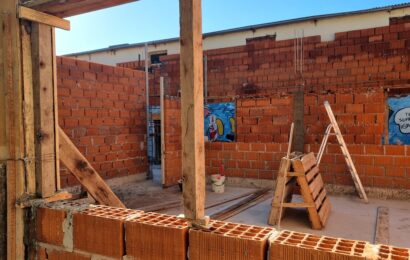 Avanza la construcción de nuevas aulas en la Escuela Secundaria Nro. 3 “Marie Curie”