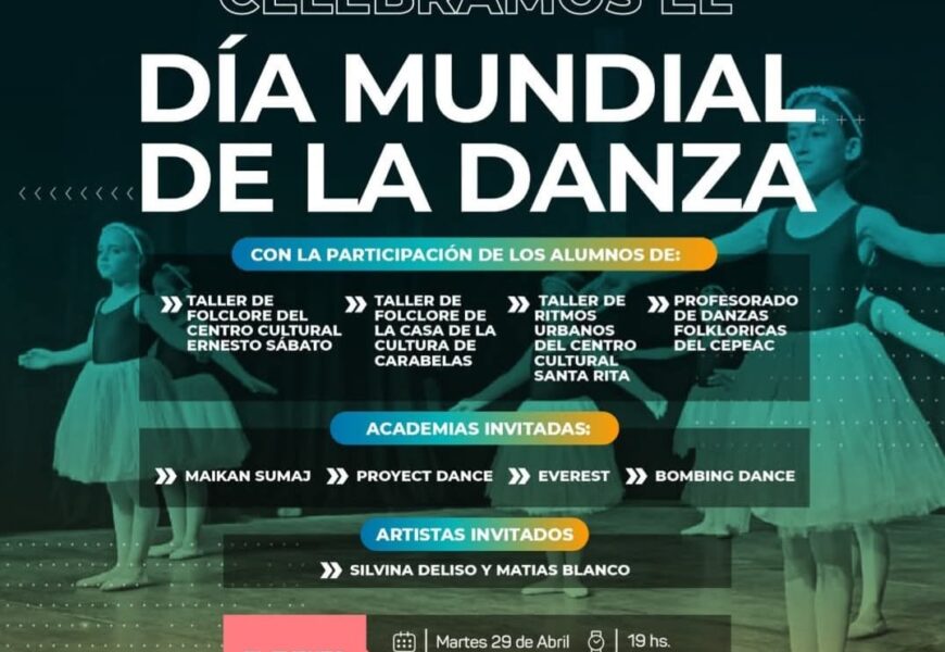 El martes 29 de Abril es el día mundial de la danza El martes 29 de Abril es el día mundial de la danza