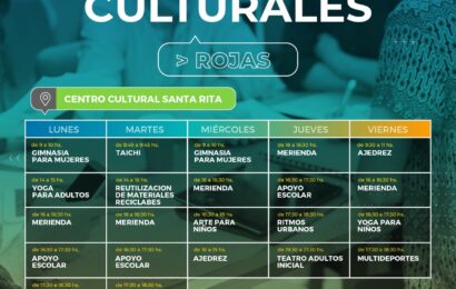 Mirá los talleres que tenemos en el Centro Cultural Santa Rita