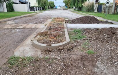 Obras conjuntas entre el Municipio y los vecinos en el Barrio René Pérez