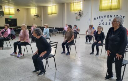 Sumate a las clases de gimnasia para adultos en el Club de los Abuelos