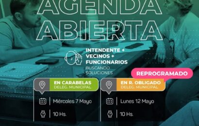 El intendente lleva su agenda a R. Obligado y Carabelas