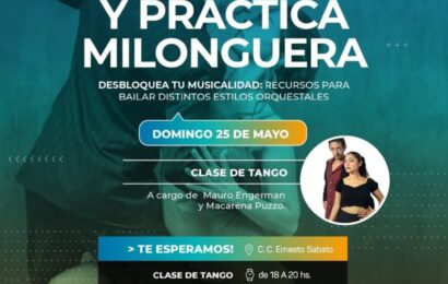 Este domingo, te esperamos para compartir una clase de tango y práctica milonguera libre y gratuita