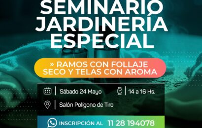 Este sábado nuevo seminario de Jardinería Especial: Ramos Naturales con Flor Seca y Tela, Tecnicas y Tendencias