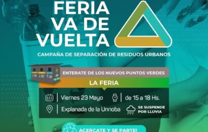 Este viernes es el día mundial del reciclaje, se realizará la feria Va de Vuelta