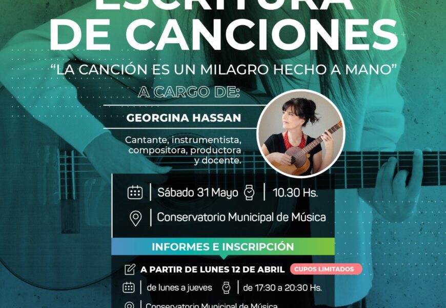 Hoy comienza la inscripción para el taller de Escritura de Canciones Hoy comienza la inscripción para el taller de Escritura de Canciones