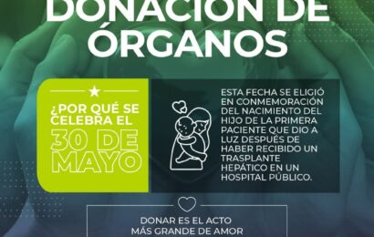 Hoy, viernes 30 de mayo se celebra el Día Nacional de la Donación de Órganos