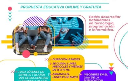 Inscribite en la propuesta educativa de Generación T para desarrollar habilidades en tecnología e informática