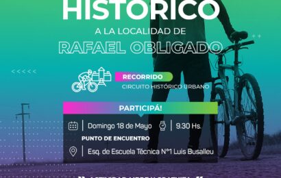 Jornada de Cicloturismo histórico (desde Rojas a R. Obligado)