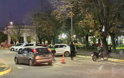 Operativo de seguridad en Barrio Centro y Avenida Bicentenario