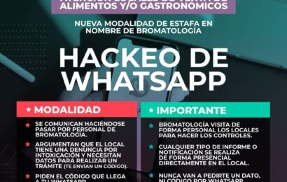 Realizan estafas haciéndose pasar por personal de Bromatología