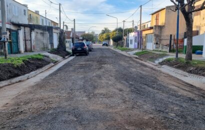 Se habilitó la obra de cordón cuneta en el Barrio Nehuenche I