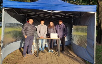 Se realizó una jornada de vacunación antirrábica gratuita en la Plaza Moreno