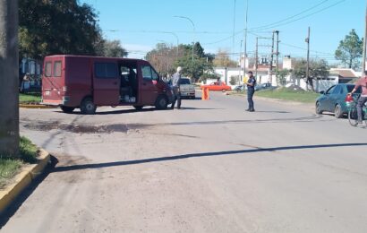 Chocan utilitario y moto