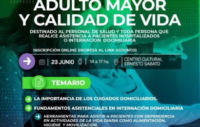 Capacitación libre y gratuita sobre atención, alimentación, cuidados e higiene en pacientes hospitalizados o con internación domiciliaria
