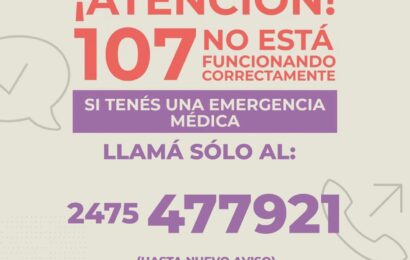 Para emergencias que llamar al 2475477921 ya que el número 107 esta con problemas