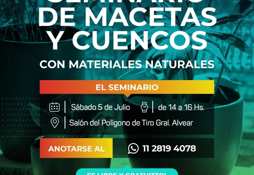Este sábado seminario de Jardinería especial de Macetas y Cuencos (realizadas con materiales naturales) Este sábado seminario de Jardinería especial de Macetas y Cuencos (realizadas con materiales naturales)