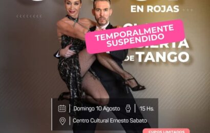 Se suspende temporalmente el evento donde se iba a realizar la clase abierta de tango a cargo de Mora Godoy Se suspende temporalmente el evento donde se iba a realizar la clase abierta de tango a cargo de Mora Godoy