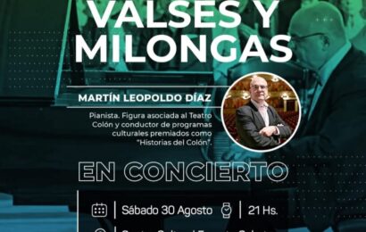 El sábado 30 de Agosto vamos a compartir un concierto de Martín Leopoldo Díaz de Tangos, Valses y Milongas El sábado 30 de Agosto vamos a compartir un concierto de Martín Leopoldo Díaz de Tangos, Valses y Milongas