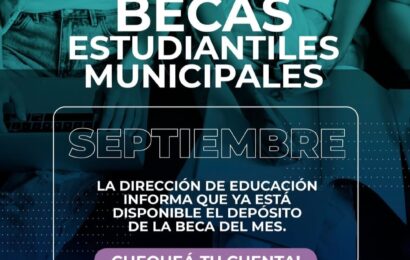 Becas estudiantiles municipales: ya se encuentra disponible el dinero del mes Becas estudiantiles municipales: ya se encuentra disponible el dinero del mes