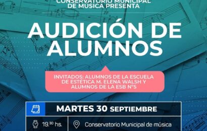 Te invitamos a compartir la audición de alumnos del Conservatorio Municipal de música Te invitamos a compartir la audición de alumnos del Conservatorio Municipal de música