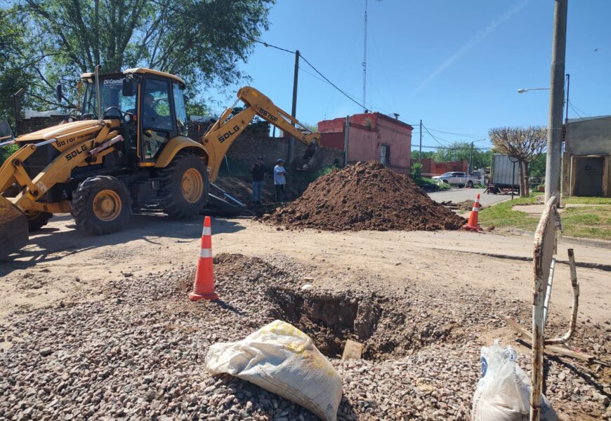 Comenzó una obra cloacal en Barrio Ramos Comenzó una obra cloacal en Barrio Ramos