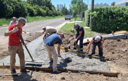 Construcción de bocacalles en Barrio Belgrano Construcción de bocacalles en Barrio Belgrano