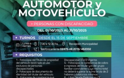 Ya está abierta la inscripción para la eximición de tasas municipales para jubilados, pensionados y personas con discapacidad Ya está abierta la inscripción para la eximición de tasas municipales para jubilados, pensionados y personas con discapacidad