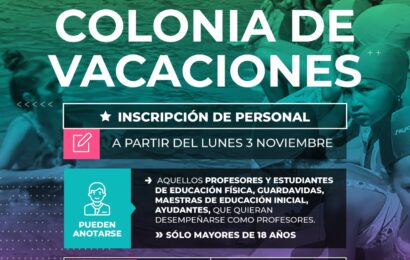 Abre la inscripción para el personal de la Colonia de Vacaciones Abre la inscripción para el personal de la Colonia de Vacaciones