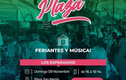Este domingo: Feria de la Plaza de 16 a 19 hs, en Plaza San Martín con artesanos y música, para disfrutar de una linda tardecita al aire libre Este domingo: Feria de la Plaza de 16 a 19 hs, en Plaza San Martín con artesanos y música, para disfrutar de una linda tardecita al aire libre