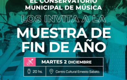 Este martes muestra de fin de año del Conservatorio Municipal de música Este martes muestra de fin de año del Conservatorio Municipal de música