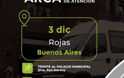 Este miércoles 3 de diciembre, la oficina móvil de ARCA va a estar visitando Rojas Este miércoles 3 de diciembre, la oficina móvil de ARCA va a estar visitando Rojas