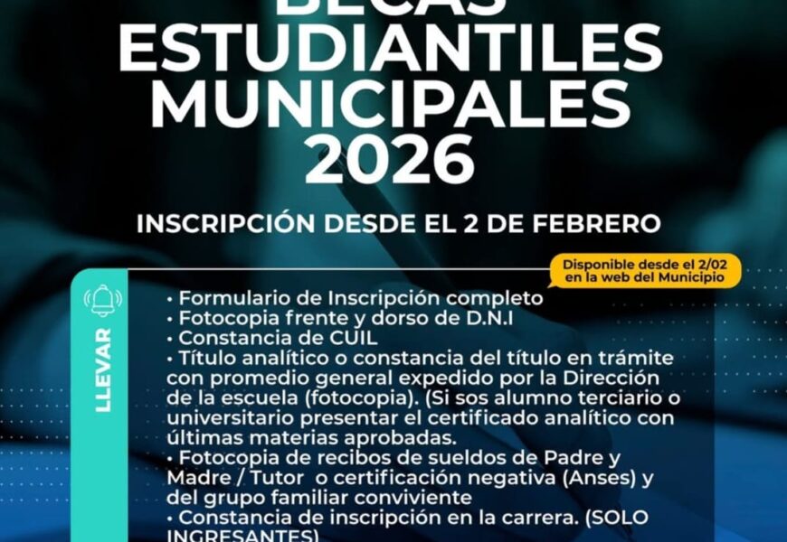 Becas Estudiantiles Municipales 2026 Becas Estudiantiles Municipales 2026