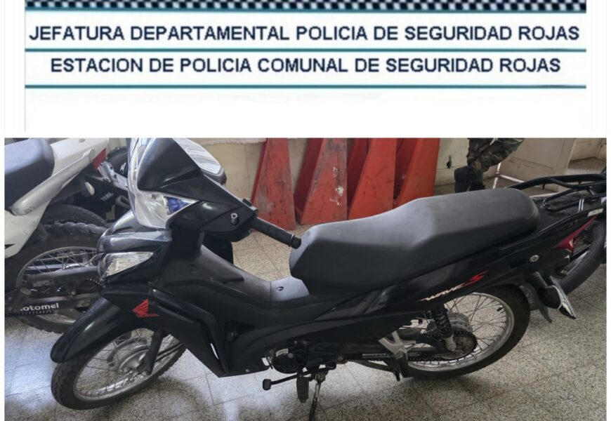 Roban otra moto y la recuperan Roban otra moto y la recuperan