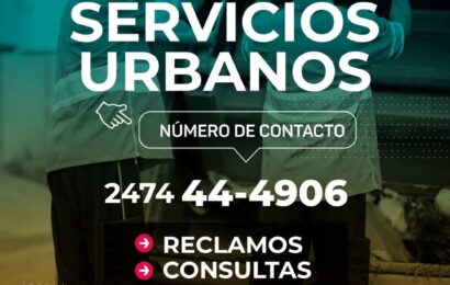 La Dirección de Servicios Urbanos tiene un número para que puedas hacer tu consulta por WhatsApp La Dirección de Servicios Urbanos tiene un número para que puedas hacer tu consulta por WhatsApp