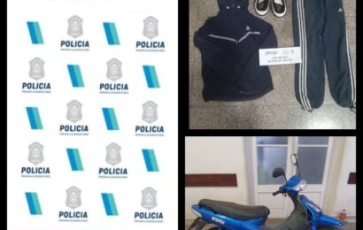 Policía recupera moto robada por menor de edad Policía recupera moto robada por menor de edad