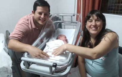 Nació Delfina, la primera beba del año Nació Delfina, la primera beba del año