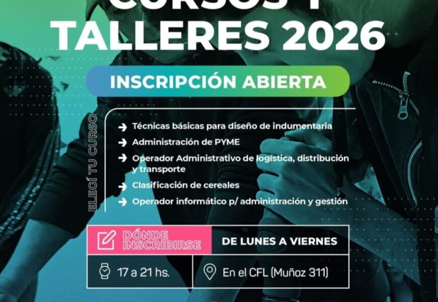 Inscripciones a los Cursos y talleres del Centro de Formación Laboral Nº401 Inscripciones a los Cursos y talleres del Centro de Formación Laboral Nº401