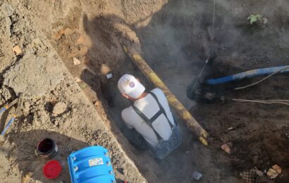 Obras Sanitarias intervino la red de agua Obras Sanitarias intervino la red de agua